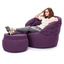 Butterfly Chaise Sett Aubergine Dream Lilla