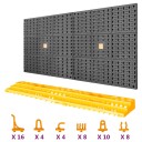  Verktøytavle 500x1000mm 50 Kroker PP