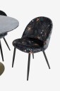 Venture Home   Spisegruppe Estri med 4 Valleta spisestoler   Svart