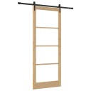 vidaXL Skyvedør med tilbehørssett 93x232 cm Massiv tre furu