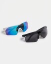 LEVITY Fast Track Sports Glasses White+Black 2 PACK