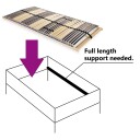 vidaXL Spilebase med 42 lameller 7 soner 100x200 cm