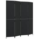  Romdeler 4 paneler svart polyrotting 8721012244023