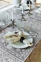 Chamois Bordduk i lin Jaipur Brun