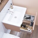 Dansani Inzo Classic Servantskap med Integrert Grep 1 Skuff B60 120xh32xd44cm Natur eik / 100cm