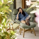 Dedon Mbrace wingchair teak AY5 teak 0205 alloro 0120