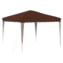 vidaXL Pop-up Festtelt 288 x 288 x 245 cm Brun Oxford Stoff