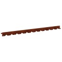 vidaXL Gjerdekant 10 pcs 102 x 4 x 4 cm Stål Rusten