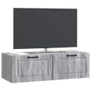  Vegghengt TV skap Grå sonoma 98 x 41 x 30 cm Konstruert tre