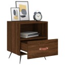 vidaXL Nattbord 2 stk brun eik 40x35x47,5 cm konstruert tre