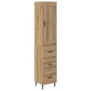  Høyskap med skuff Artisan Eik 34,5 x 34 x 180 cm Konstruert tre