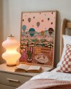 Balloons Over Rooftop Dinner Plakat / 100x150
