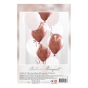 Ballongkungen Ballongbukett Roségull Krom BB104