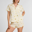 Hunkemöller pyjamas gul  S Kvinner