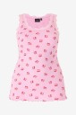 Zizzi Singlet mLiv S/L Aop Top Rosa