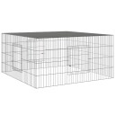 Vidaxl Kaninbur 110X110X55 cm Galvanisert Jern
