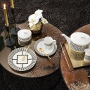 Villeroy & Boch MetroChic kaffekopp 210 ml hvit / svart / gull.