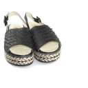 Espadrilles Dame Sko Svart 36 EU,