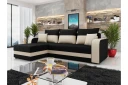 Hewlet Sofa med Divan 3 seter   Svart/Beige