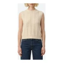 Vanessa Bruno Dame Strikkevarer Beige M,