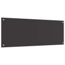 vidaXL Kjøkkenbakplate Mørke grå 110 x 40 x 0,6 cm herdet glass