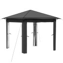 vidaXL Gazebo uten sidevegg 2,6 x 2,6 m Lysegrå og antrasitt