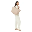 Lacoste Dame Vesker Beige ONE SIZE,