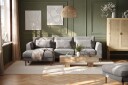 Florenz 3 seters Sofa med Divan Venstre   Lysegrå
