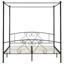 vidaXL Himmelsengeramme svart metall 180x200 cm