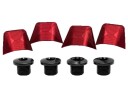 Absolute Black Covers Til Shimano Ultegra 6800 Kranksett Rød