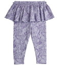Mini Rodini Mini Leopard Aop Skirt Baby Leggings - Purple - 80/86