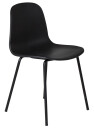 Venture Design Arctic spise stol Svart Plast/svart Svart