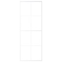 vidaXL Skyvedør frostet ESG-glass og aluminium 76x205 cm hvit