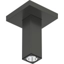 Hansgrohe dusjbend, 10 cm, børstet sort krom