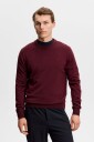 J. Lindeberg Keane Merino Crew Neck   Burgundy   M
