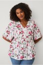 Ellos Plus collection   Tunika med V hals   Rosa