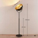 Lindby Gulvlampe Muriel 1 lyskilde svart/gull