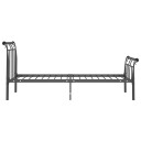 vidaXL Sengeramme svart metall 100x200 cm
