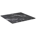  Bordplate svart 30x30 cm 6 mm herdet glass med marmor design