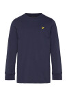 Lyle & Scott Plain Ls T Shirt   Navy   170 176