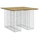 vidaXL Hagebenk gabiondesign 100x102x72 cm impregnert furu