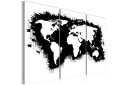 Bilde Monochromatic world map 90x60   Artgeist sp. z o. o.