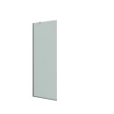 Dansani Match dusjvegg, modell D+stabiliseringsarm, 67 cm, frostet glass, satin profil