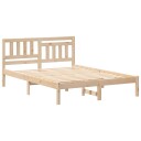  Sengestamme med hodegjerde Brun 135 x 190 cm Heltre furu