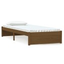 vidaXL Sengeramme honningbrun heltre 75x190 cm 2FT6 Small Single