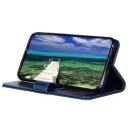 Samsung Galaxy S22 5G Lommebok-deksel med Stativ Blå