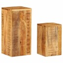 vidaXL Sidebord 2 stk heltre mango