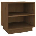 vidaXL Nattbord 2 stk honningbrun 40x34x40 cm heltre furu