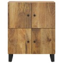 vidaXL Skjenk med 4 dører 60x33x75 cm heltre mango