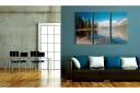 Bilde Mountains Trees And Pure Lake 120x80 Artgeist sp. z o. o.